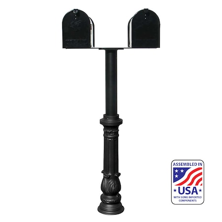 Qualarc The Hanford TWIN (no scrolls) mailbox post system HPNS2-US-700-E1